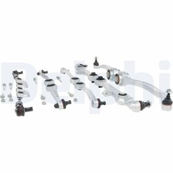 Kit de réparation de bras de suspension DELPHI TC1300KIT pour AUDI, VW A4, PASSAT DELPHI