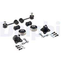 Kit de réparation de bras de suspension DELPHI TC1970KIT pour SEAT, SKODA, VW DELPHI