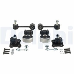 Kit de réparation de bras de suspension DELPHI TC1970KIT pour SEAT, SKODA, VW DELPHI