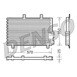 AC Condenser DENSO DCN01001 OE Ref 60630383