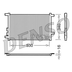 AC Condenser DENSO DCN01011 OE Ref 46842842