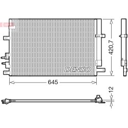 AC Condenser DENSO DCN01024 OE Ref 50507288