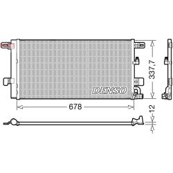AC Condenser DENSO DCN02001 OE Ref 8W0816411L