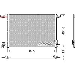 AC Condenser DENSO DCN02008 OE Ref 4M0816421B