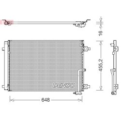 AC Condenser DENSO DCN02045 OE Ref 4H0260401D