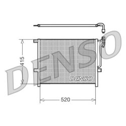 AC Condenser DENSO DCN05010 OE Ref 64536914033