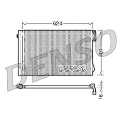 AC Condenser DENSO DCN05011 OE Ref 64509169791