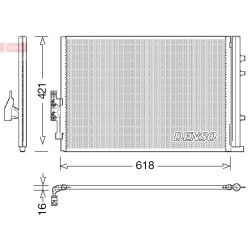 AC Condenser DENSO DCN05016 OE Ref 64539216144