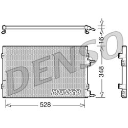 AC Condenser DENSO DCN06003 OE Ref 05017405AB