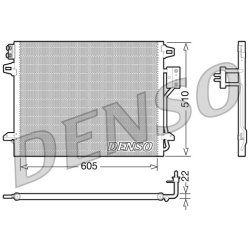 AC Condenser DENSO DCN06006 OE Ref 7B0317019