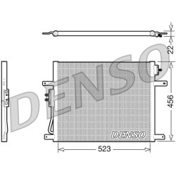 AC Condenser DENSO DCN06008 OE Ref 55116931AA