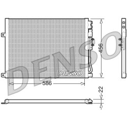 AC Condenser DENSO DCN06009 OE Ref 55116928AB