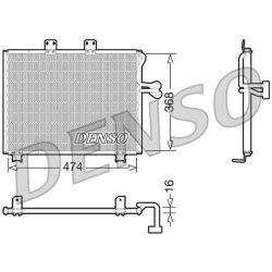 AC Condenser DENSO DCN06013 OE Ref 55037512AA