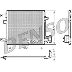 AC Condenser DENSO DCN06014 OE Ref 55056635AA