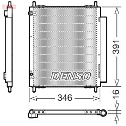 AC Condenser DENSO DCN07003 OE Ref 6455HX