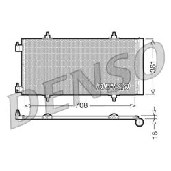 AC Condenser DENSO DCN07011 OE Ref 1489257080