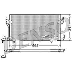 Condenseur de climatisation DENSO DCN07060 pour CITROËN, PEUGEOT OE 6455V8
