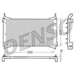 AC Condenser DENSO DCN09012 OE Ref 46531708