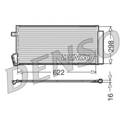 AC Condenser DENSO DCN09018 OE Ref 51937924