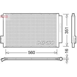 AC Condenser DENSO DCN09043 OE Ref 52102802