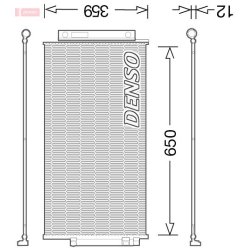 AC Condenser DENSO DCN09047 OE Ref 51966751