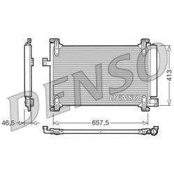 AC Condenser DENSO DCN09083 OE Ref 51804557