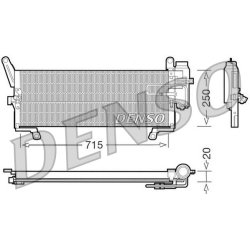 AC Condenser DENSO DCN09090 OE Ref 7755110
