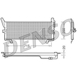 AC Condenser DENSO DCN09098 OE Ref 46431787
