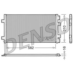 AC Condenser DENSO DCN09101 OE Ref 46799872