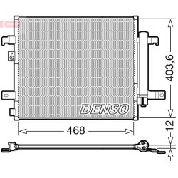 AC Condenser DENSO DCN09124 OE Ref 6000615271