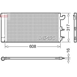 AC Condenser DENSO DCN09144 OE Ref 51960727