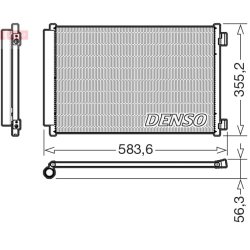 AC Condenser DENSO DCN09146 OE Ref 52182113