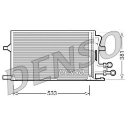 AC Condenser DENSO DCN10003 OE Ref 7012068