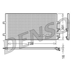 AC Condenser DENSO DCN10017 OE Ref 1383318