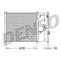 AC Condenser DENSO DCN10019 OE Ref 1231780