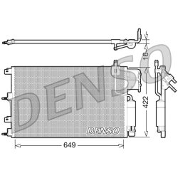 AC Condenser DENSO DCN10023 OE Ref 8S4Z19712AA
