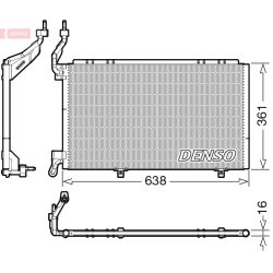 AC Condenser DENSO DCN10039 OE Ref 1858353