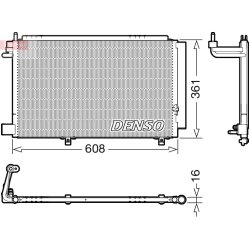 AC Condenser DENSO DCN10041 OE Ref 1521951