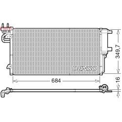 AC Condenser DENSO DCN10045 OE Ref EJ7H19710AC