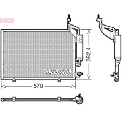 AC Condenser DENSO DCN10050 OE Ref 1781597