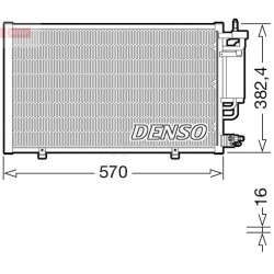 AC Condenser DENSO DCN10051 OE Ref 1756718