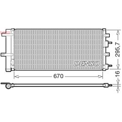 AC Condenser DENSO DCN10053 OE Ref 1930646
