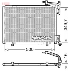 AC Condenser DENSO DCN10055 OE Ref 1860214