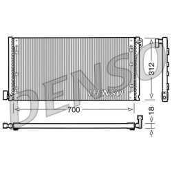 AC Condenser DENSO DCN12001 OE Ref 99487944