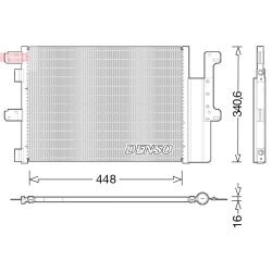 AC Condenser DENSO DCN12102 OE Ref 504238741