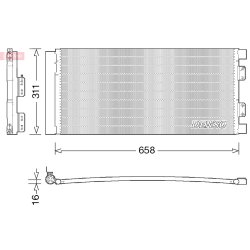 AC Condenser DENSO DCN14002 OE Ref JRB101070