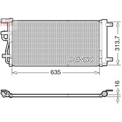 AC Condenser DENSO DCN15007 OE Ref 20874703