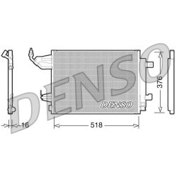 AC Condenser DENSO DCN16001 OE Ref 4548300070