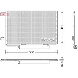 AC Condenser DENSO DCN17006 OE Ref 1695000654