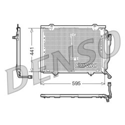 AC Condenser DENSO DCN17012 OE Ref 2028301170
